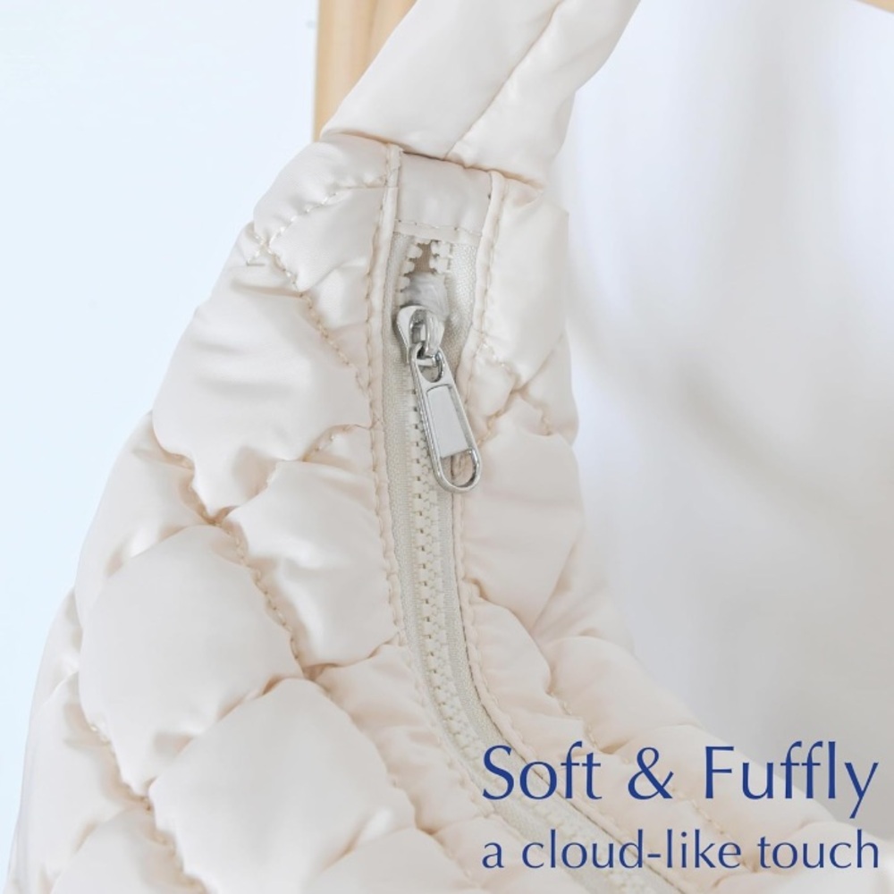 Puffer Quilted Shoulder Bag - Picture 2 of 14